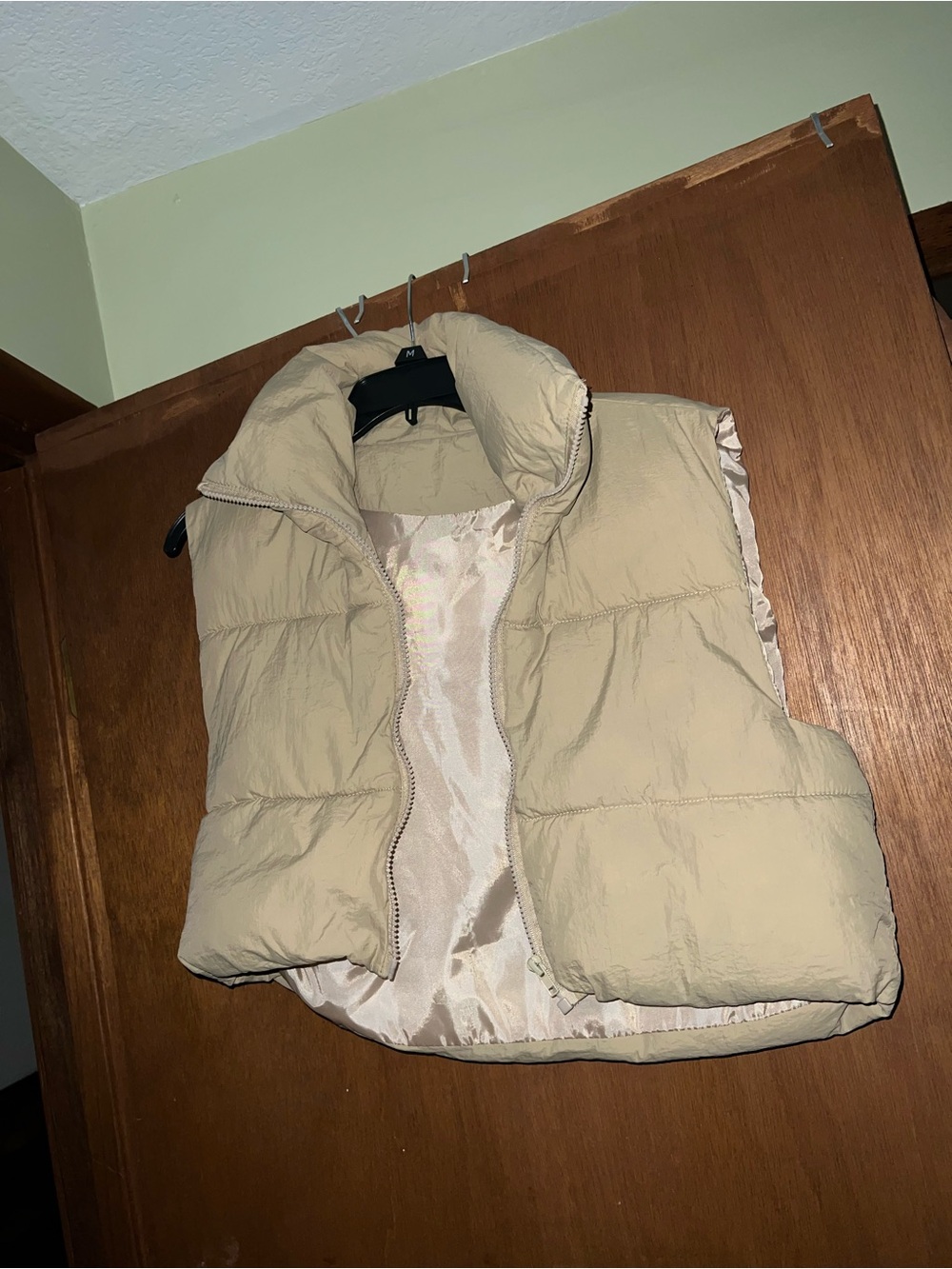 Amazon Women's Beige Puffer Vest